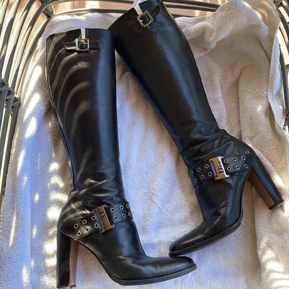 Christian Dior st chic knee high boots